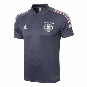 2020-21 Germany Dark Grey Men's Football Polo Shirt
