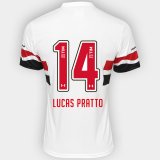 2016-17 Sao Paulo Home White Football Jersey Shirts Lucas Pratto #14