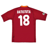 #Retro Batistuta #18 AS Roma 2000/2001 Home Soccer Jerseys Men's