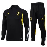 Juventus 2023-24 Black Soccer Training Suit Men's