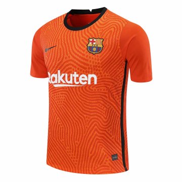 2020-21 Barcelona Goalkeeper Orange Men Football Jersey Shirts
