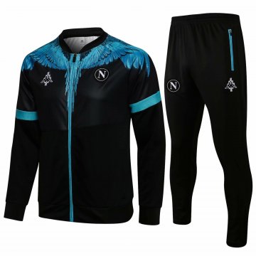 2021-22 Napoli Black Football Training Suit(Jacket + Pants) Men's