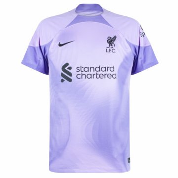 Liverpool 2022-23 Goalkeeper Purple Soccer Jerseys Men's