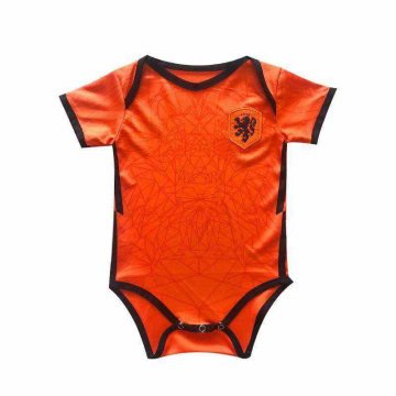 2020 Netherlands Home Orange Baby Infant Football Suit