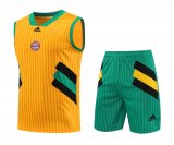 Bayern Munich 2023-24 Yellow Soccer Singlet + Short Men's