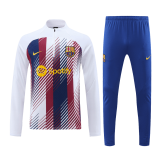 Barcelona 2023-24 Blue&Red&White Soccer Sweatshirt + Pants Men's