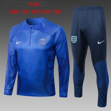 PSG Blue 3D Soccer Training Suit Kid's 2022-23