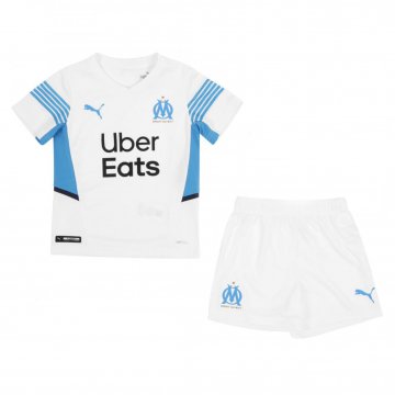 2021-22 Olympique Marseille Home Football Jersey Shirts + Short Kid's