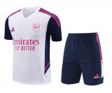 Arsenal 2023-24 White Soccer Jerseys + Short Men's