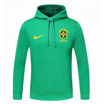 #Hoodie Brazil 2022 Green Pullover Soccer Sweatshirt Men's