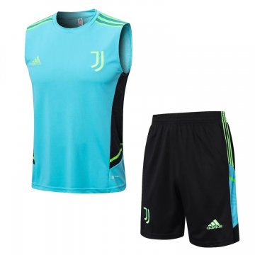 Juventus 2022-23 Light Green Soccer Singlet + Short Men's