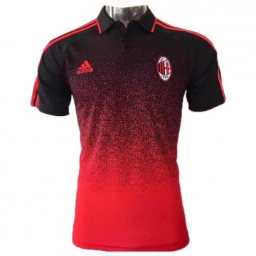 2017-18 AC Milan Black&Red Polo Shirt