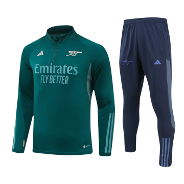 Arsenal 2023-24 Green Soccer Sweatshirt + Pants Men's