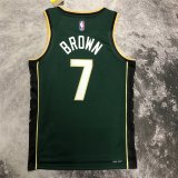 Boston Celtics 2022/2023 Green City Edition SwingMen's Jersey Men's (BROWN #7)