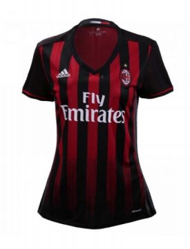 AC Milan Women Home Red Football Jersey Shirts 2016-17