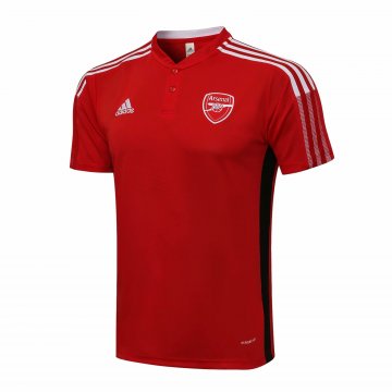 Arsenal 2021-22 Red Soccer Polo Jerseys Men's