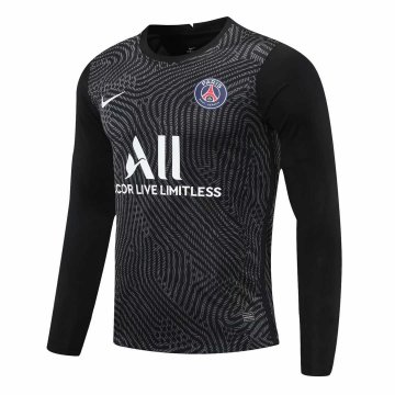 2020-21 PSG Goalkeeper Black Long Sleeve Men Football Jersey Shirts