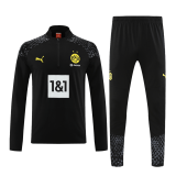 Borussia Dortmund 2023-24 Black Soccer Sweatshirt + Pants Men's