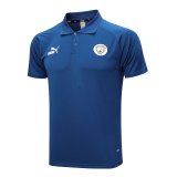 Manchester City 2023-24 Royal Soccer Polo Jerseys Men's