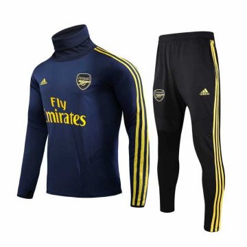 2019-20 Arsenal High Neck Navy Men's Football Training Suit(Sweater + Pants)