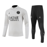 PSG 2023-24 Gray Soccer Sweatshirt + Pants Men's