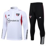 Sao Paulo FC 2023-24 White Soccer Training Suit Men's