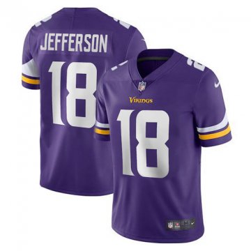 2021 Minnesota Vikings Justin Jefferson Purple NFL Jersey Men's [2021060111]