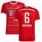#Kimmich #6 Bayern Munich 2022-23 Home Soccer Jerseys Men's