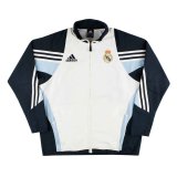 Real Madrid 2025-26 White - Black Classic Soccer Windbreaker Jacket Men's