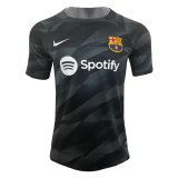Barcelona 2023-24 Goalkeeper Black Soccer Jerseys Men's