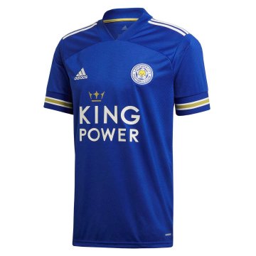 2020-21 Leicester City Home Blue Men Football Jersey Shirts
