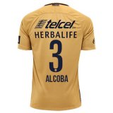 2016-17 Pumas Home Yellow Football Jersey Shirts Alcoba #3