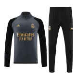 Real Madrid 2023-24 Gray Soccer Sweatshirt + Pants Men's