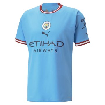 #Player Version Manchester City 2022-23 Home Soccer Jerseys Men's