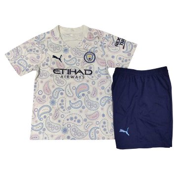 2020-21 Manchester City Third Kids Football Kit(Shirt+Shorts)