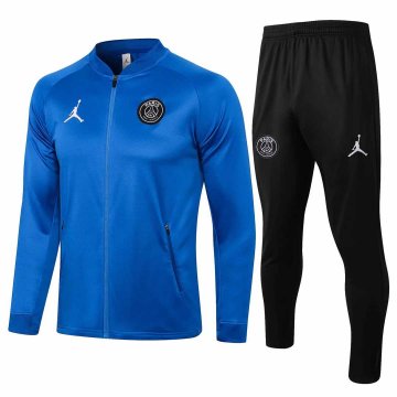 2021-22 PSG x Jordan Blue Football Training Suit (Jacket + Pants) Men's