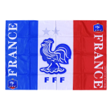 Blue&White&Red France Team Soccer Flag