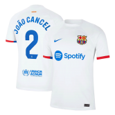 #JOÃO CANCELO #2 Barcelona 2023-24 Away Soccer Jerseys Men's