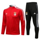 Benfica 2021-22 Red Soccer Training Suit Jacket + Pants Men's
