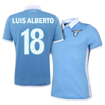 2016-17 Societa Sportiva Lazio Home Blue Middlefield #18 Luis Alberto Romero Alconchel