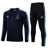 Argentina 2023 Crew Neck Royal Soccer Training Suit Men's