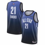 Joel Embiid #21 NBA 2023 Brand Blue Jerseys - All-Star Game Edition Men's