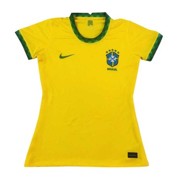 2020 Brazil Home Yellow Women Football Jersey Shirts