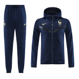 #Hoodie France 2023 Navy Soccer Sweatshirt + Pants Men's