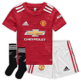 2020-21 Manchester United Home Kids Football Kit(Shirt+Shorts+Socks)