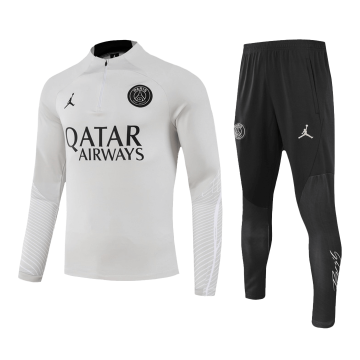 PSG 2023-24 Gray Soccer Sweatshirt + Pants Men's