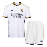 #Player Version Real Madrid 2023/24 Home Soccer Jerseys + Short Men's
