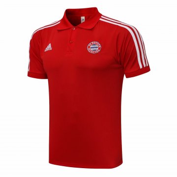 Bayern Munich 2021-22 Red Soccer Polo Jerseys Men's