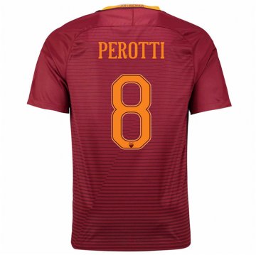 2016-17 Roma Home Red Football Jersey Shirts Perotti #8