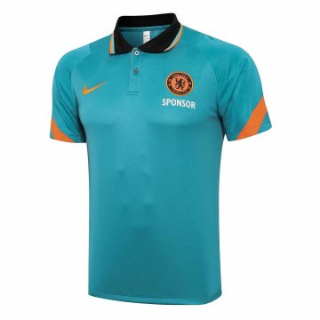 2021-22 Chelsea Green Football Polo Shirt Men's